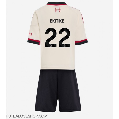 Dres Liverpool Hugo Ekitike #22 Preč pre deti 2025-26 Krátky Rukáv (+ trenírky)